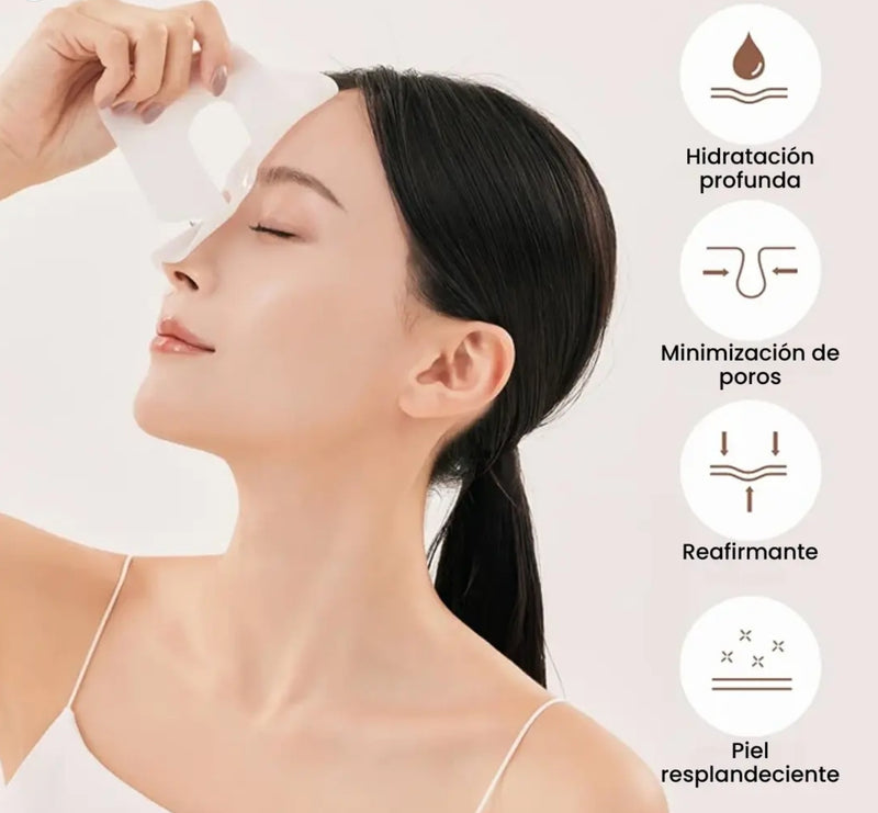 MASCARILLA FACIAL HIDRATANTE COLAGENO 10 UNIDADES