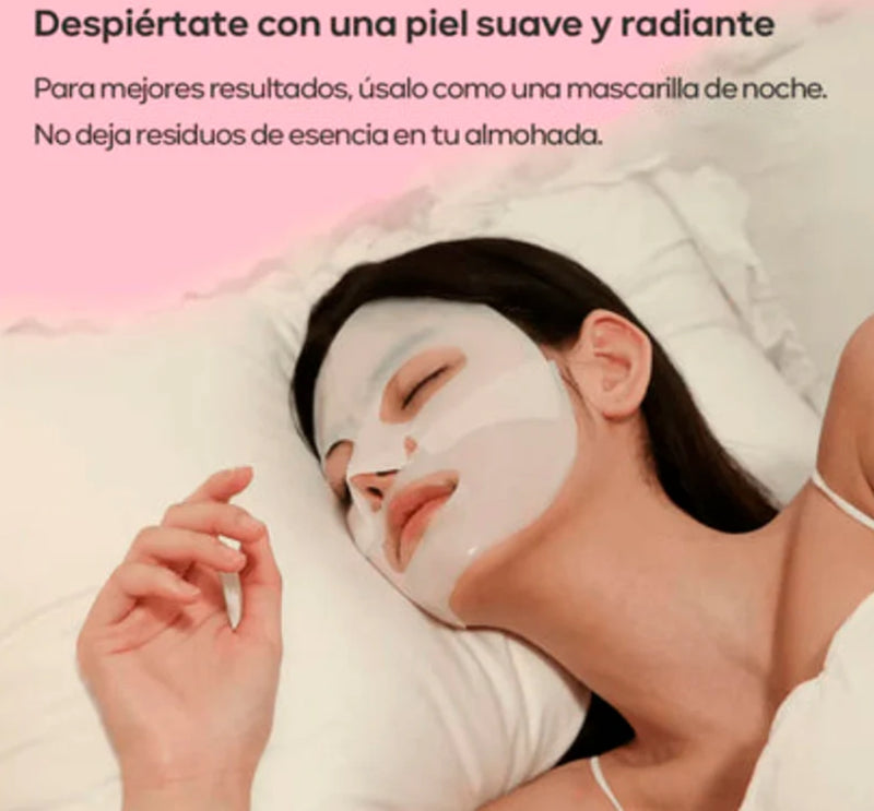 MASCARILLA FACIAL HIDRATANTE COLAGENO 10 UNIDADES