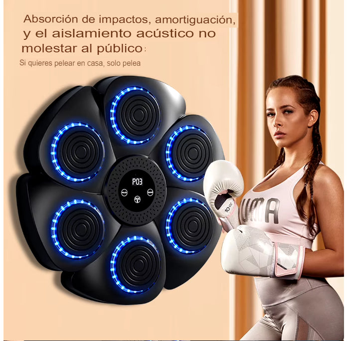 Maquina de Entrenamiento Boxeo con Música bluetooth